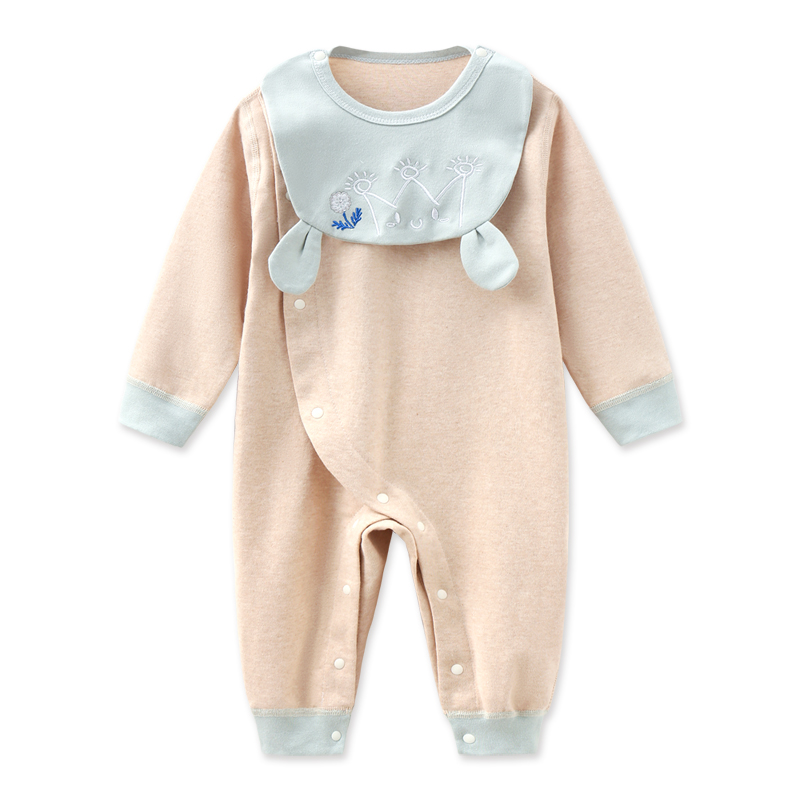 班杰威尔 皮皮冠哈衣初生婴儿衣服新生儿纯棉连体衣
