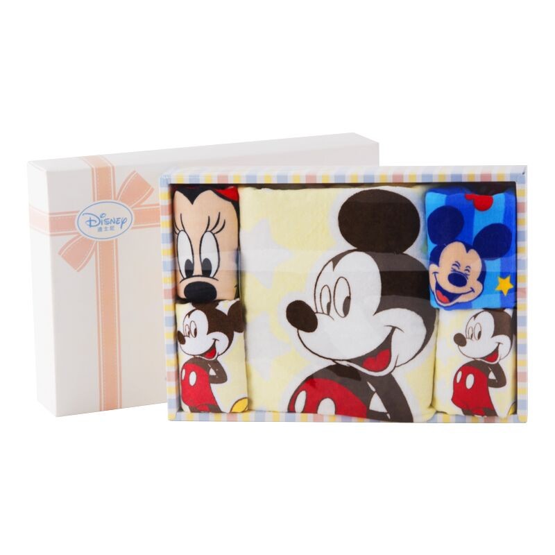 Disney 迪士尼米奇毛浴巾5件套礼盒