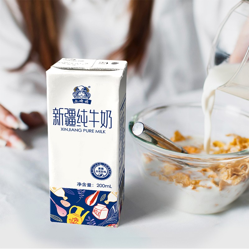 土姥姥新疆纯牛奶 10盒