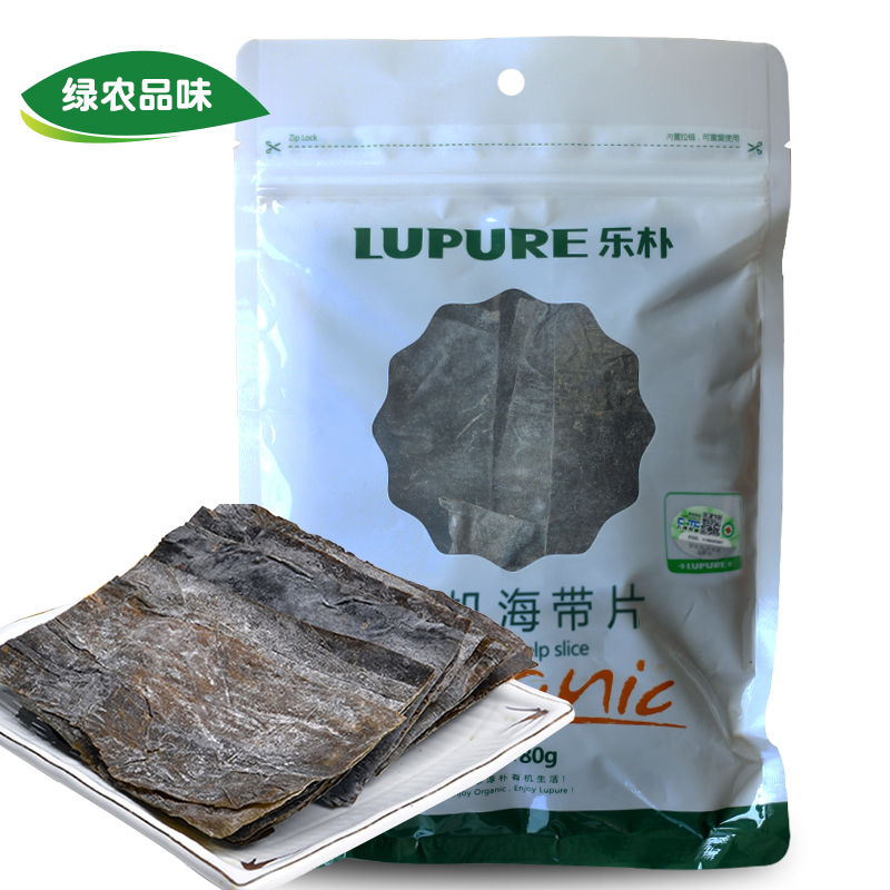 LUPURE乐品霞浦有机干海带片80g