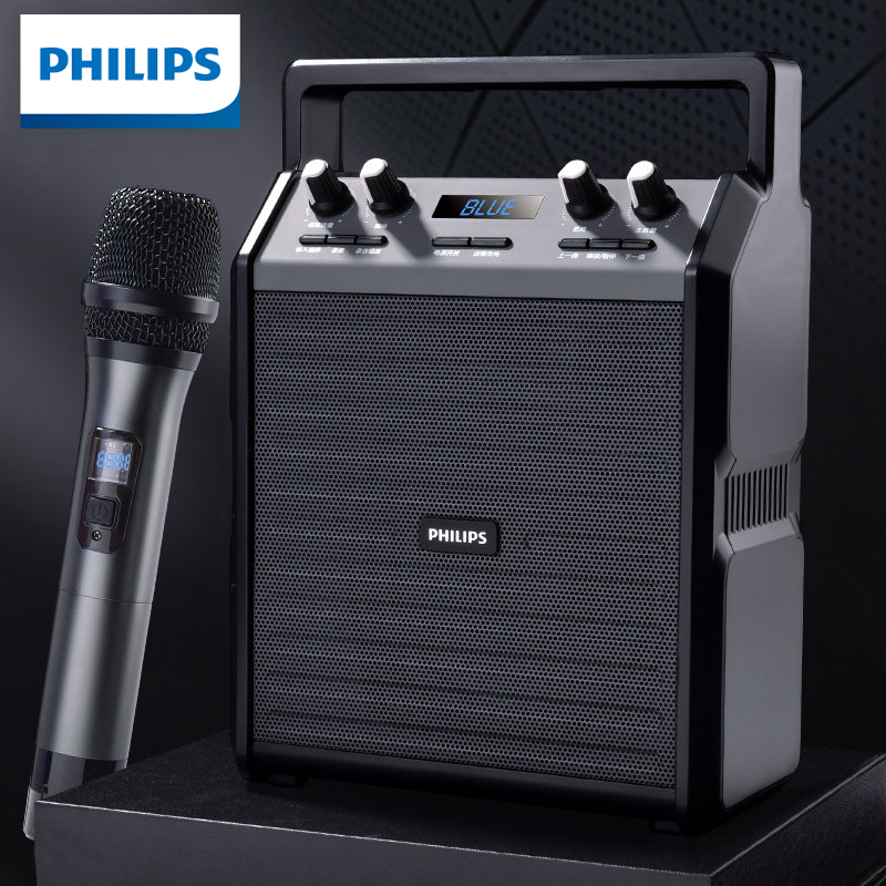 利浦（PHILIPS）SD50户外蓝牙音响配U段无线话筒