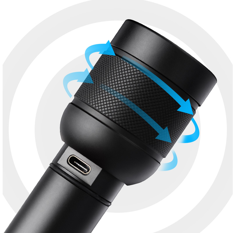 飞利浦(PHILIPS)手电筒强光远射两档SFL8286黑色