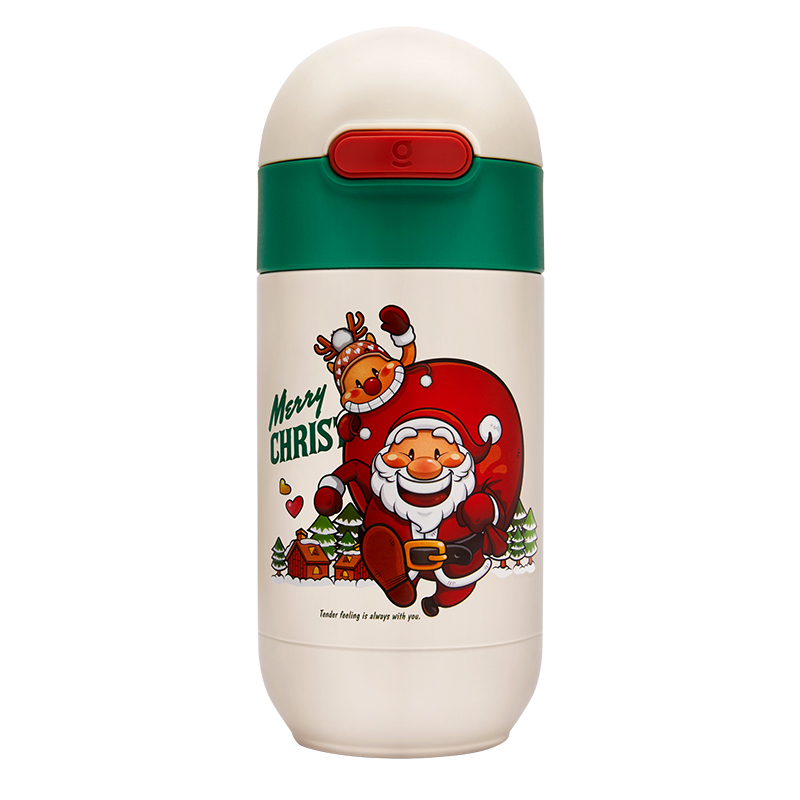 日本GERM格沵胶囊儿童杯（圣诞款）500ml